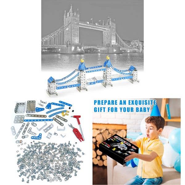 STEAM Learning - NO.1501 - 588PC Working Bridge - Metal