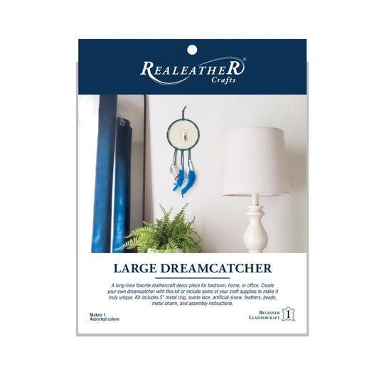 Large Dreamcatcher Leathercraft Kit- DIY Decor Fun Craft