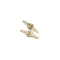 Dollhouse Miniature Gold Plated Brass Triangle Hinge by Houseworks 4 Pack