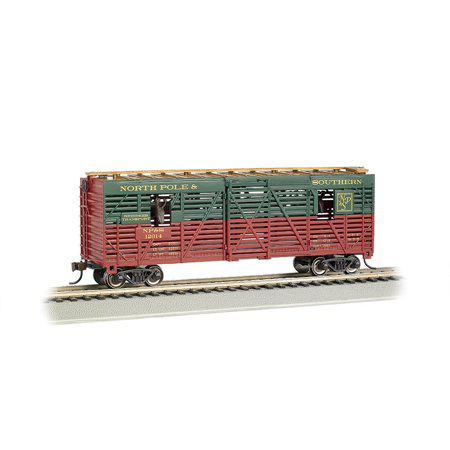 Bachmann-40' Animated Stock Car in the North Pole & Southern design