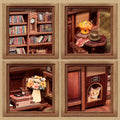 DIY Book Nook Kit: Corner Coffee Shop
