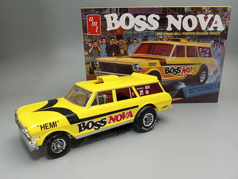 Skill 2 Model Kit Boss Nova Funny Car 1/25 Scale Model by AMT