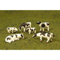 Bachmann Trains - Figures - Cows - Black & White (6pcs/PK)