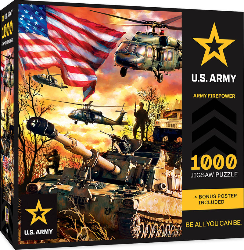 Master Pieces U.S. Army - Army Firepower 1000 Piece Puzzle