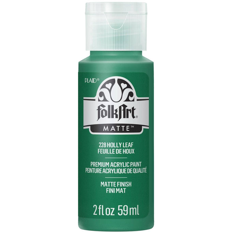 FolkArt Matte Acrylic Paint 2 oz: Holly Leaf