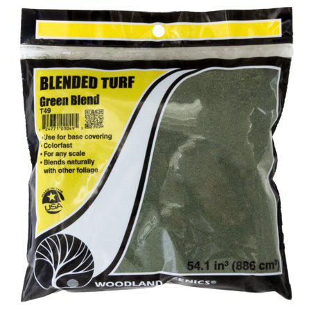 Woodland Scenics Green Blend Blended Turf in a 12 oz.Bag