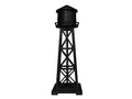 Lionel Lighted Water Tower (Black) HO Scale