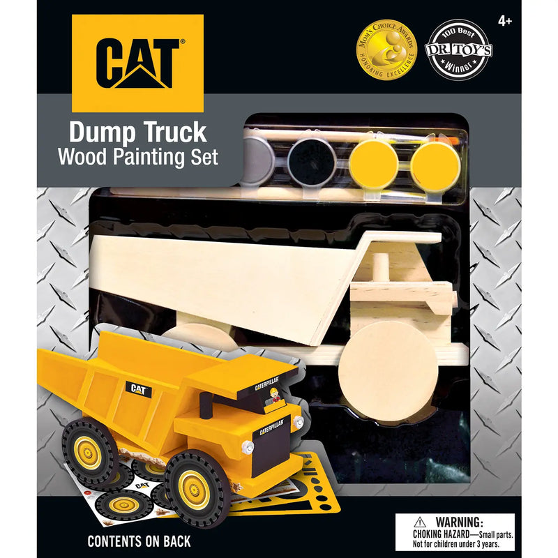 Cat - Caterpillar Dump Truck Wood Paint Kit No. 21717