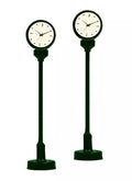 HO Lionel #1956310 Lighted Clock 2 pk- Green