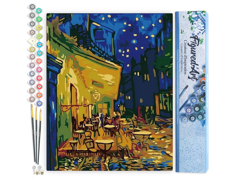 Paint by numbers - Van Gogh Cafe Terrace at Night: Without frame, 16"x20"