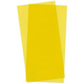 Evergreen Scale Models Yellow Transparent Sheet 6x12x.010 2 pc EVG9904 Plastic Building Supplies