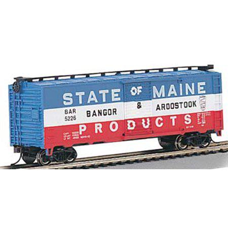 17038 40' Boxcar Bar State of Maine Products 5226 HO Multi-Colored by Bachmann