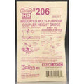 206 Insulated Coupler Height Gauge HO