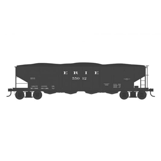 Bowser 43004 HO Erie Rr 4-Bay Clamshell Hopper Car #55012