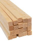 Midwest Balsa Wood Strips, 1/4" x 1/4" x 36"