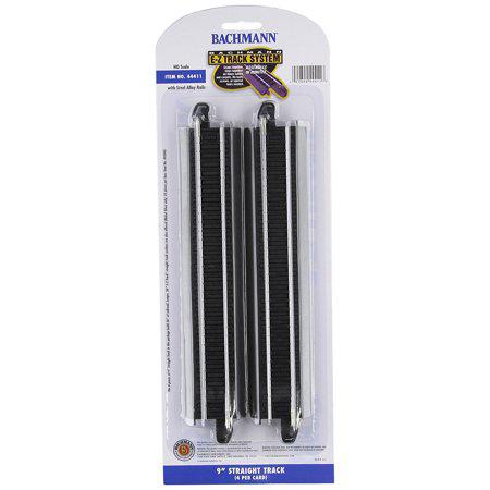 Bachmann Trains 9 Inch Straight Track 4 Card HO Scale
