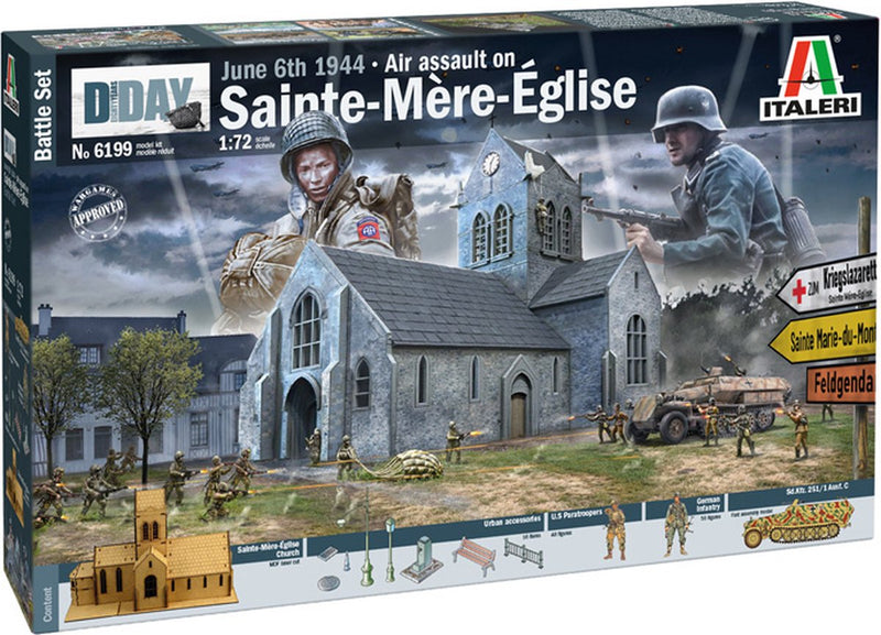 Italeri Sainte-Mere-Eglise Church model No 6199 Battle of Normandy