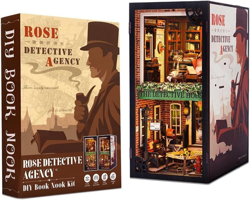 Hands Craft Bookend Puzzle Rose Detective Agency: Miniature House Kit