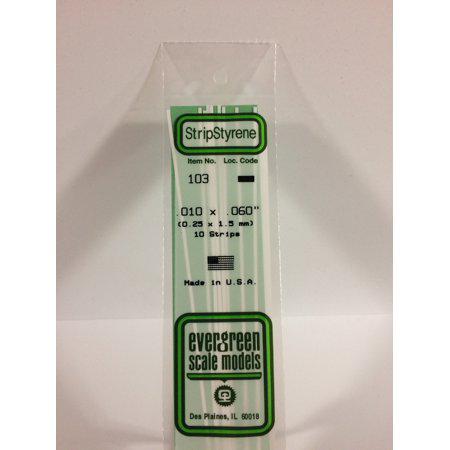 Evergreen Scale Models 103 .010 .060 14 (Pack of 10)