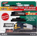 Kato 1066273 N Scale Santa Fe Bluebonnet F7 Freight Set Multi-Colored