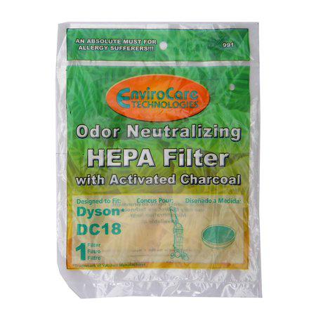 EnviroCare Odor Neutralizing Pre-Motor Filter with Activated Charcoal for DYSON DC18.  Part 991