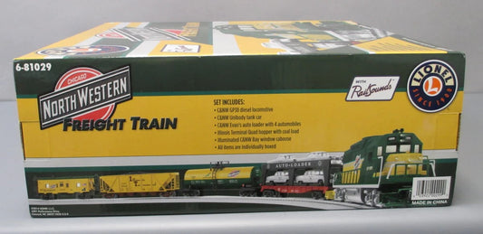 Lionel "Chicago North Western GP38 Diesel Locomotive Freight Train Set" 6-81029