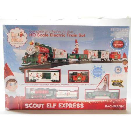 Bachmann Elf on the Shelf Scout Express Steam Engine Train Set HO Scale