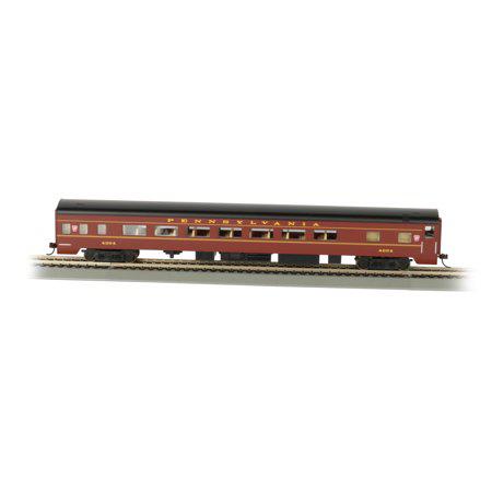 Bachmann 14201 HO PRR 85' Smooth-Side Coach with Lighted Interior