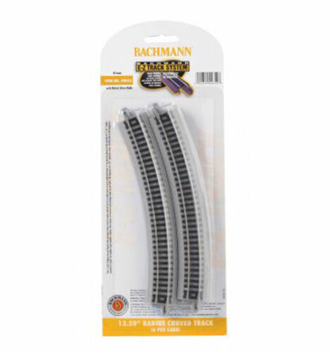 Bachmann N Scale 12.50 Radius Curved Track 6 Pack