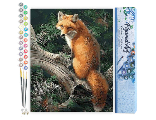 Paint by numbers - Fox in the Woods: Without frame, 16"x20"