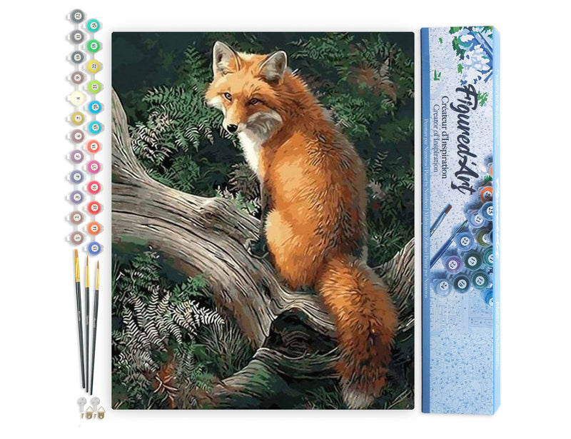 Paint by numbers - Fox in the Woods: Without frame, 16"x20"