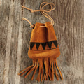 Fringed Suede Bag Kit- Leathercraft DIY Dice Jewelry Bag