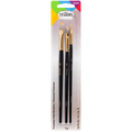Testors No. 281205 3 Piece Premium Paint Brushes No.2, No. 8 & No. 10