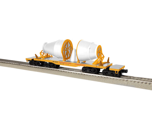 Lionel O Scale Union pacific Rocket Booster Flat Car Set w/Load No. 226430
