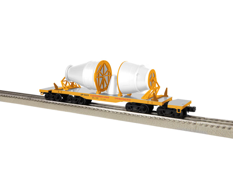 Lionel O Scale Union pacific Rocket Booster Flat Car Set w/Load No. 226430