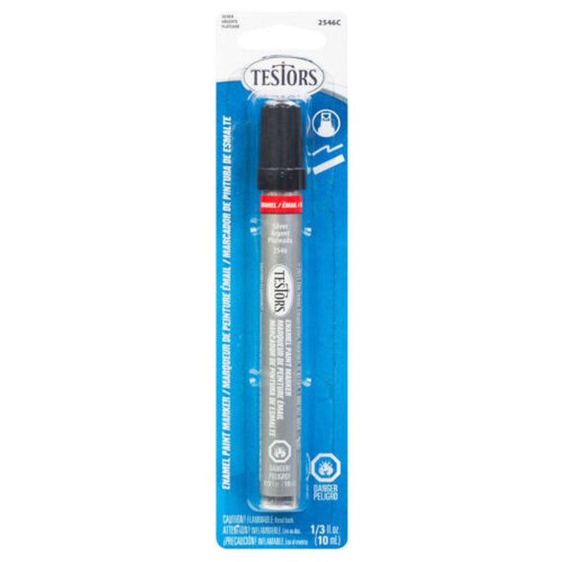Testors Enamel Paint Marker Metallic Silver No. 2546C