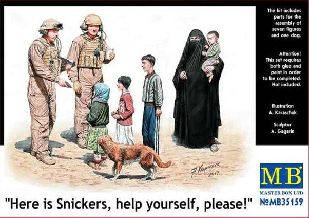 MB "Here is Snickers, help yourself, please!" 1/35th Scale Kit No MB35159